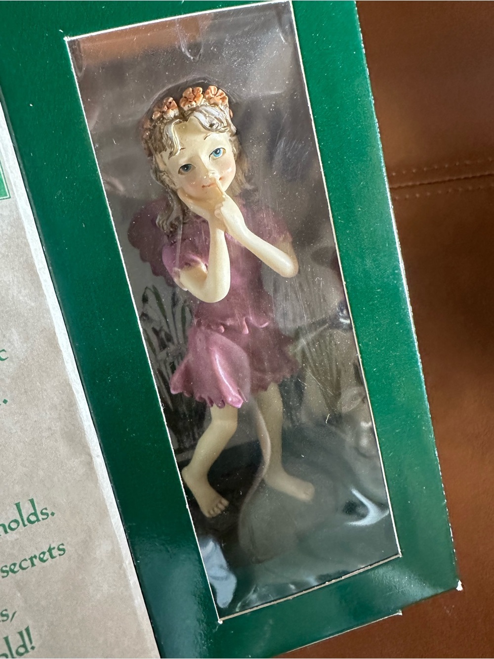 The Fairy Collection Secret Fairy #5581 Resin Fairy Figurine Pink Wings Boxed - Picture 10 of 11